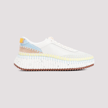 CHLOÉ White Multicolored Sneakers for Women - Spring/Summer 2024