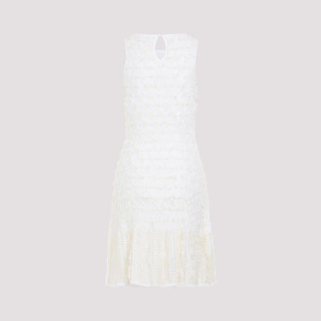 CHLOÉ Elegant Neutral-toned Mini Dress