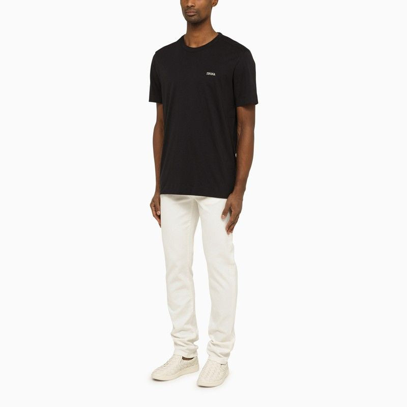 ZEGNA Men's White Regular Jeans from SS24 Collection