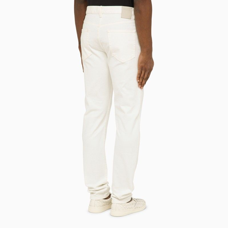 ZEGNA Men's White Regular Jeans from SS24 Collection