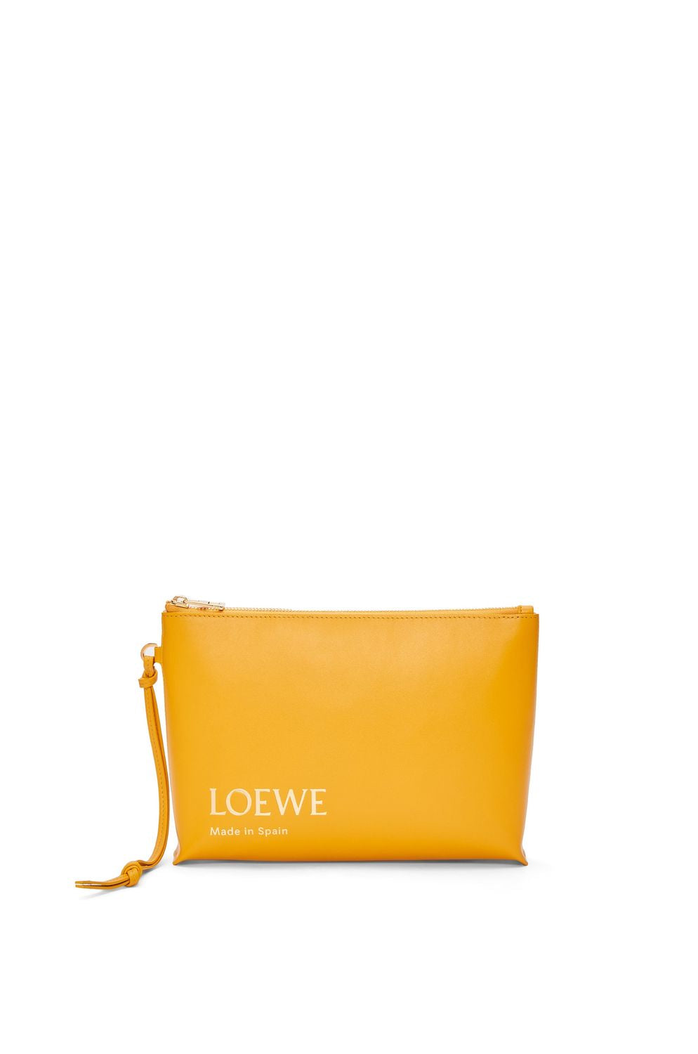 LOEWE Sunflower Embossed T-Pouch Handbag (Yellow) - 2024 SS Collection