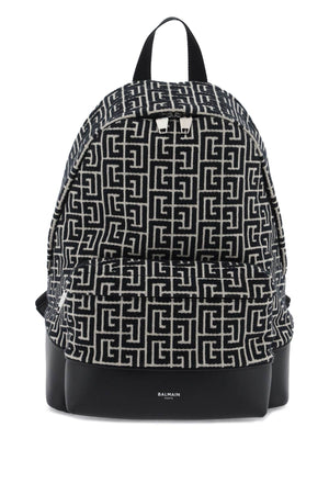 Stylish Two-Tone Jacquard Backpack for Men