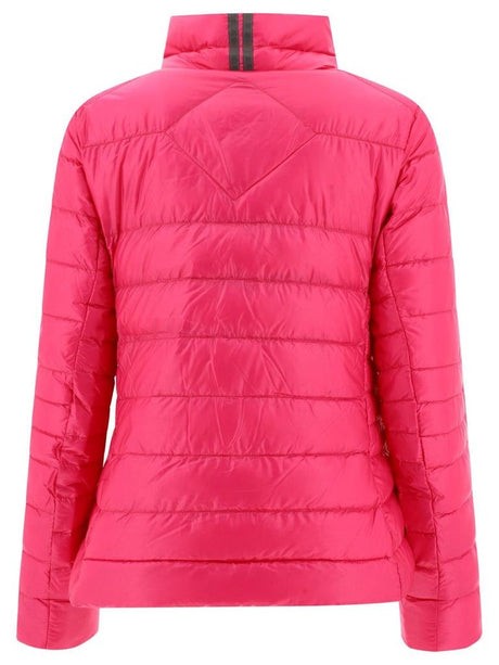 Áo khoác lông vũ màu hồng cánh sen dành cho phụ nữ vào mùa Xuân/Hè 2024