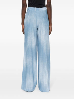 ERMANNO SCERVINO PRINTED FLARED TROUSERS
