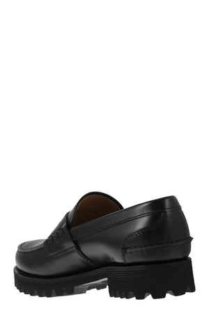 Rebellious Touch Moccasins for Women - Waxed Calfskin Loafers