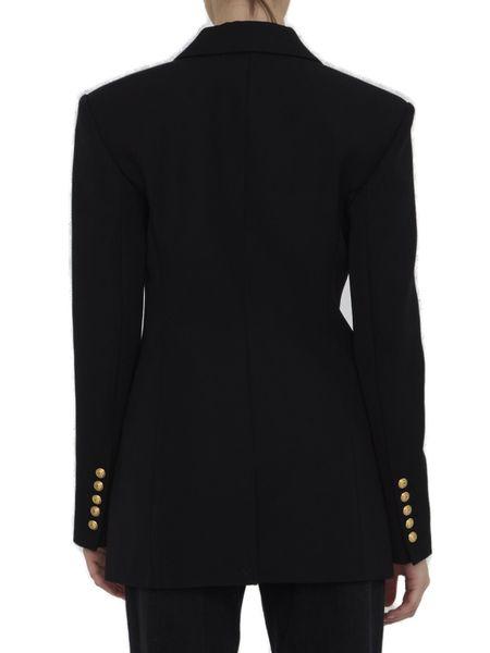 BALMAIN Elegant Double-Breasted Wool Jacket