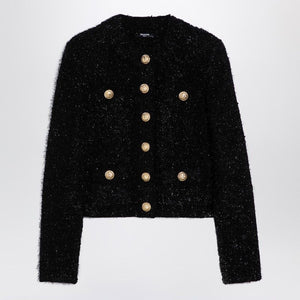 BALMAIN button-fastening tweed jacket