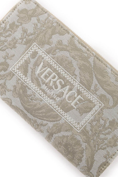 VERSACE Vintage-Inspired Jacquard Long Wallet for Women