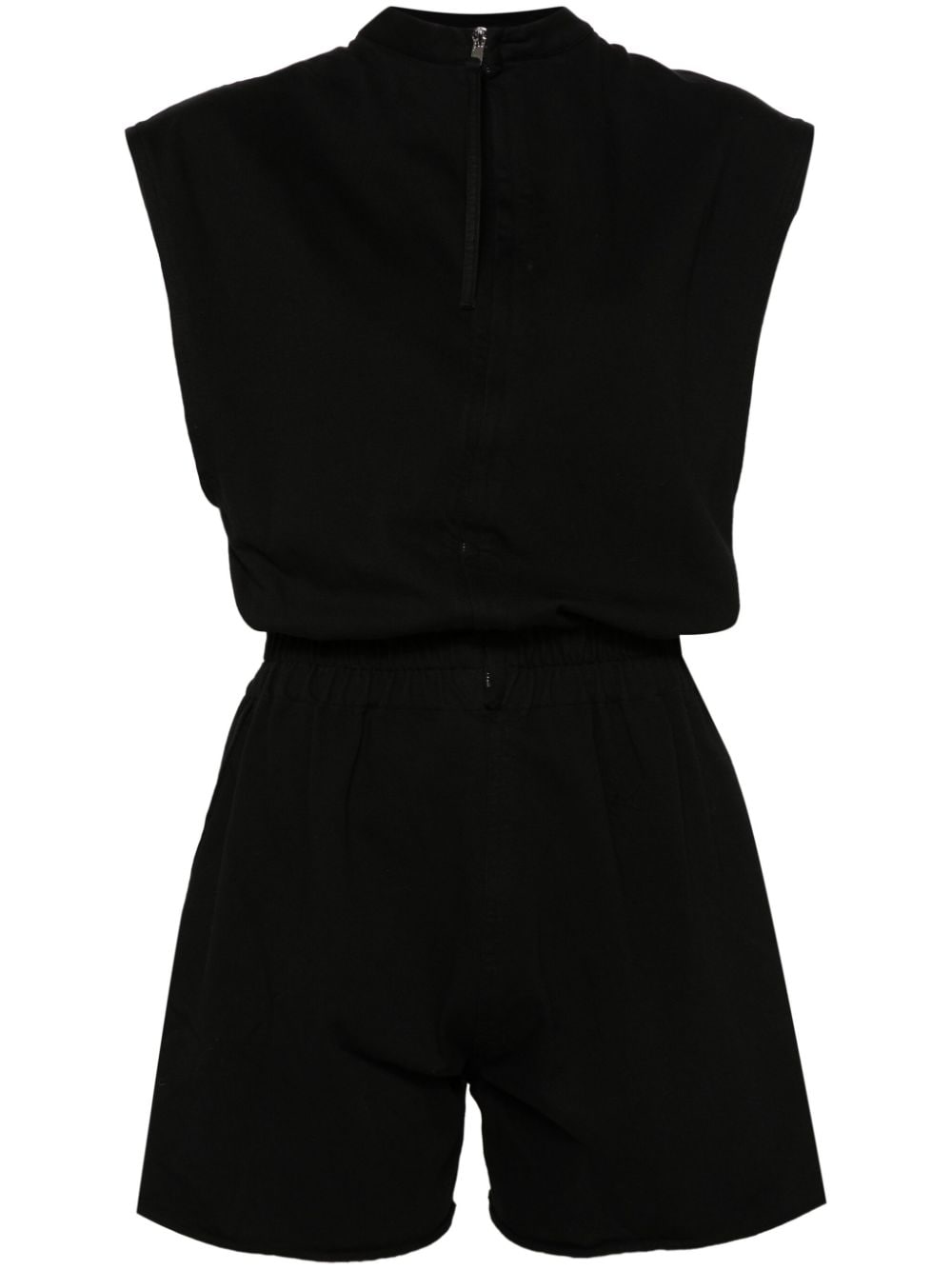 Organic Cotton Jumpsuit with Raw Edges and Pockets