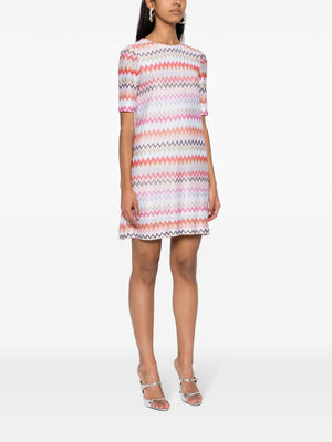 Multicolour Zigzag Shift Dress by Missoni