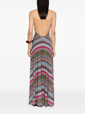 MISSONI Multicoloured Zigzag Pattern Long Dress for Women