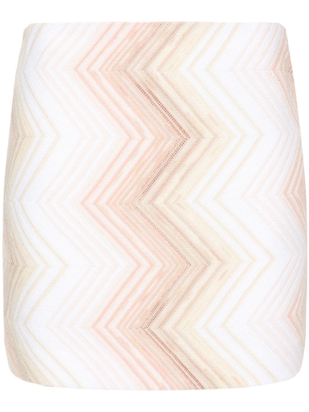 MISSONI Zigzag Knit Mini Skirt for Women in Color S01AO - SS24 Collection