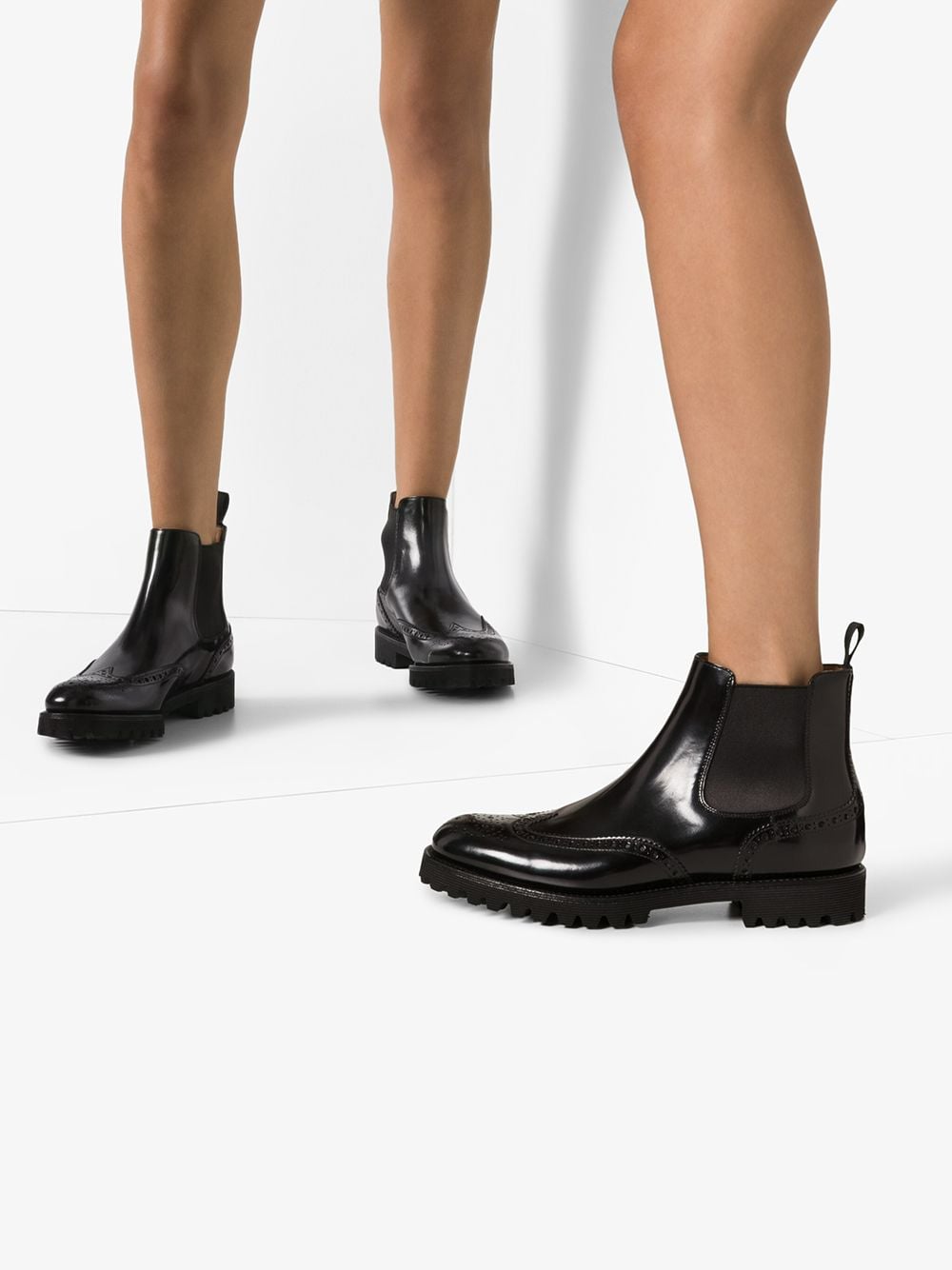 Thời Thượng Kinh Kì: Giày Boot Chelsea Charlize da màu đen cho phụ nữ