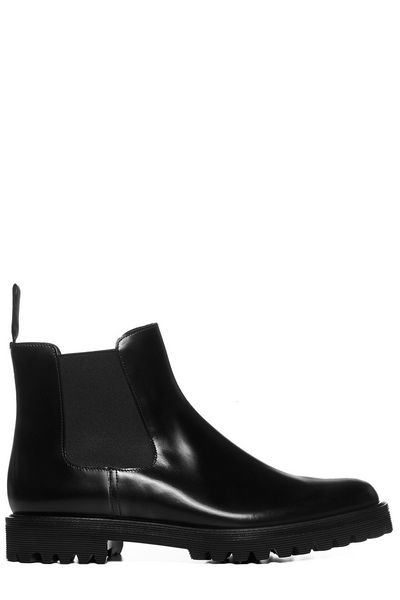 CHURCH'S Premium Leather Chelsea Boots for Women - Black | FW21