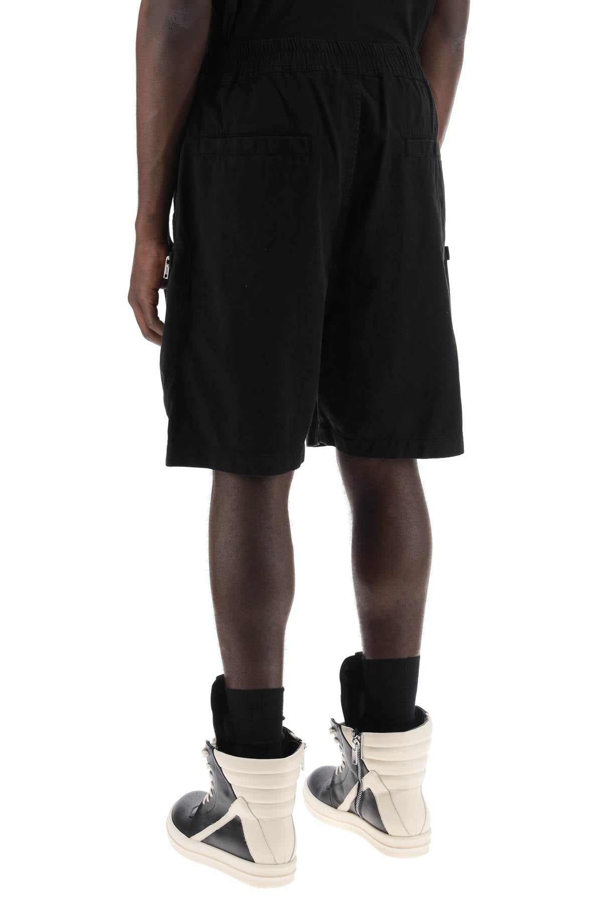 DRKSHDW Men's Black Cotton Shorts for SS24