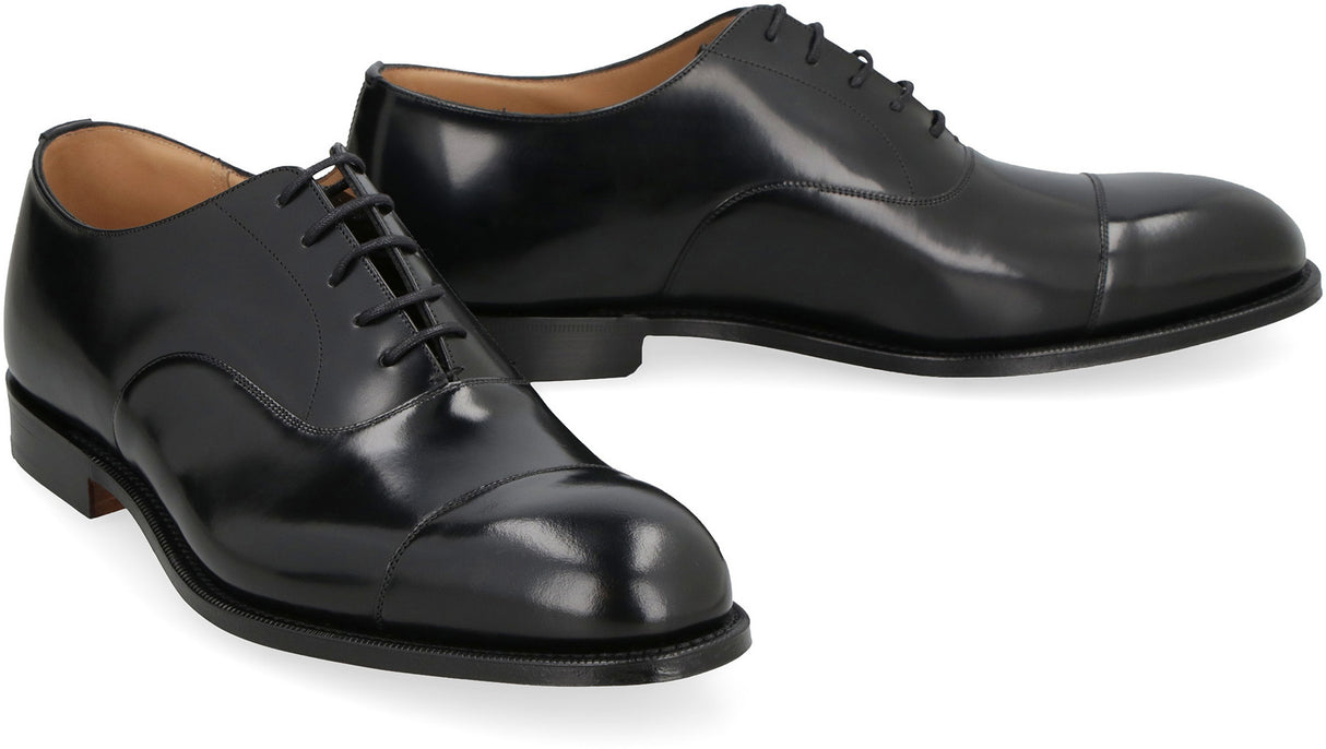 CHURCH'S Classic Leather Lace-Up Shoes for Men in Black