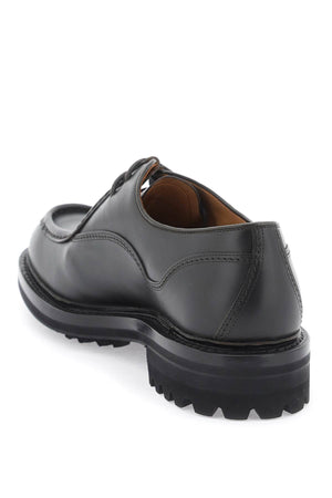 CHURCH'S Men's Leather Lace-Up Shoes with a Burnished Effect and Raised Apron