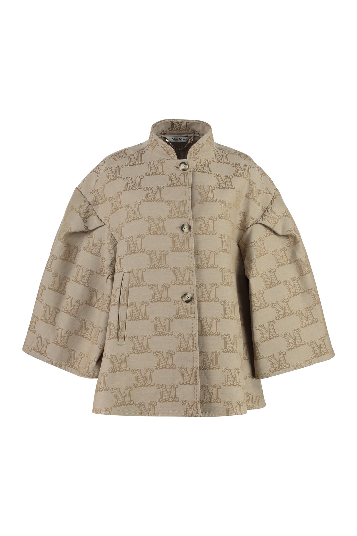 奢華米色棉質披肩夾克 | FW23系列