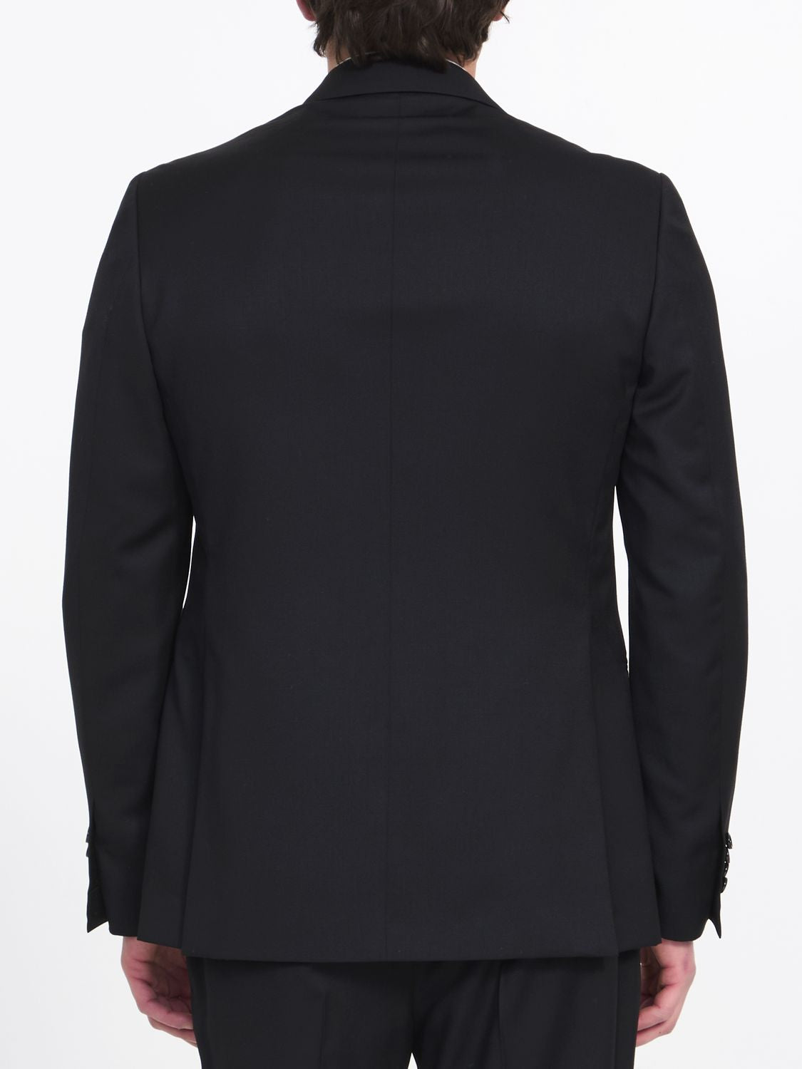 LARDINI Men's Black Two-Piece Suit - Classic Style for the Modern Gentleman