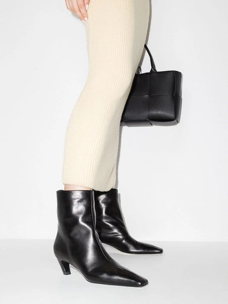 KHAITE Sleek Black Ankle Boots for Women from FW24 Collection