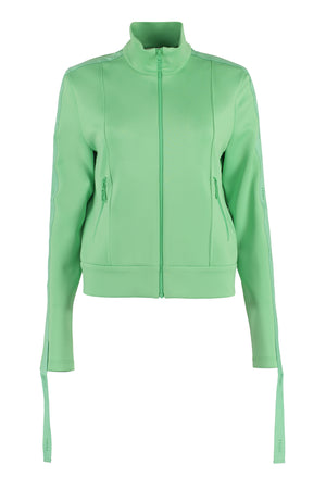 FENDI Green Techno Fabric Sweatshirt for Women - SS23 Collection