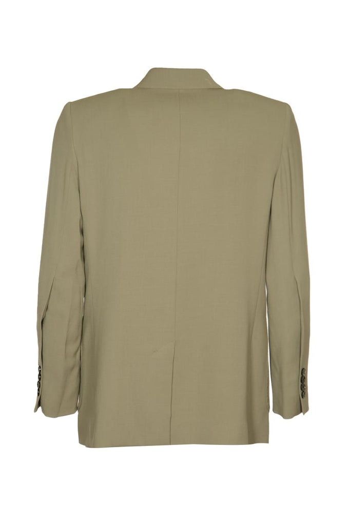 AMI PARIS Light Taupe Spring/Summer 2024 Americana Crossed Outerwear for Women