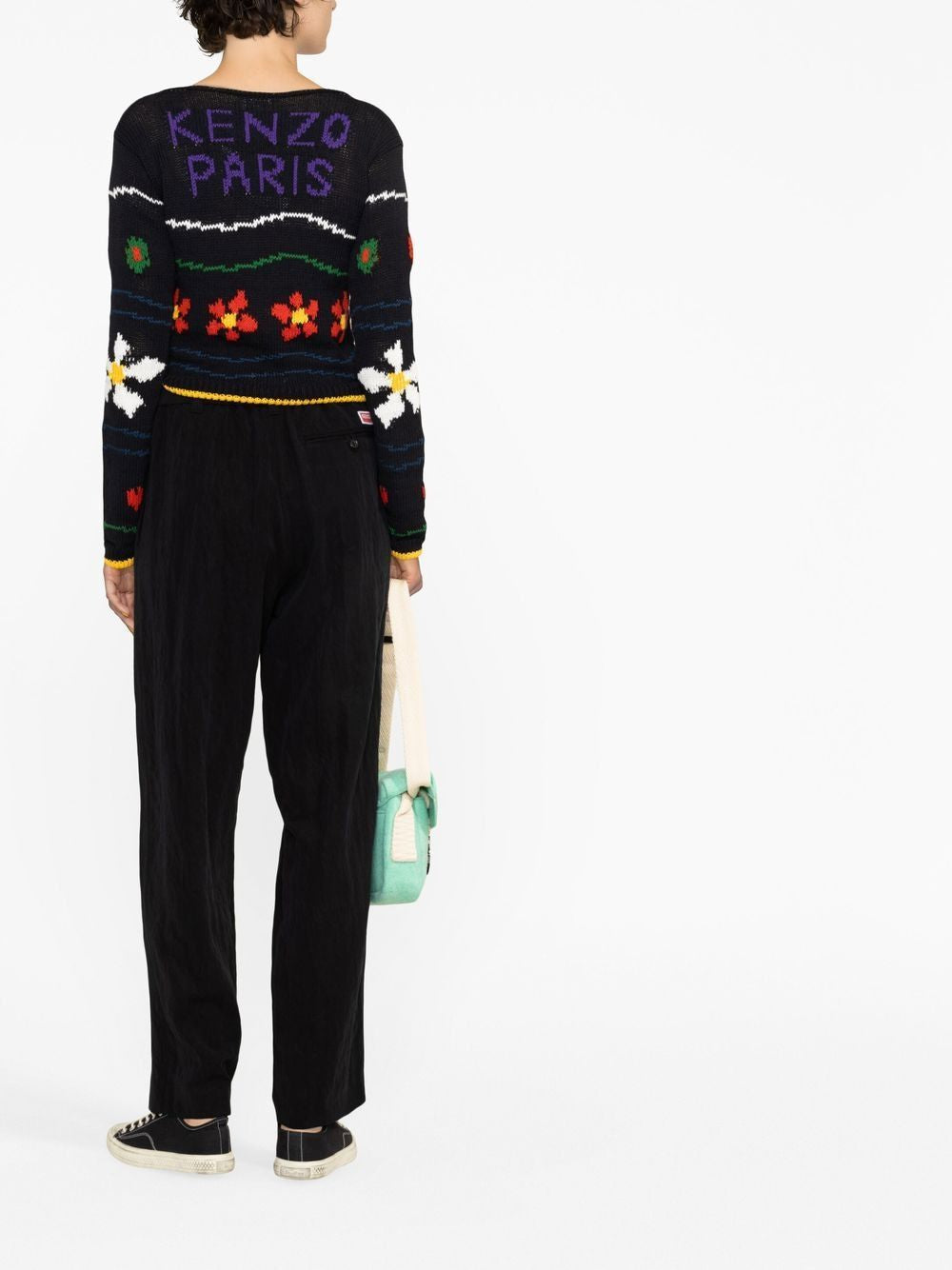KENZO Multicolor Embroidered Women's Jumper, Perfect for Spring/Summer 2024