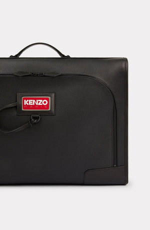 KENZO Premium Men's Black Bi-Fold Wallet for SS23