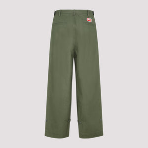 绿色大码直筒裤 - FW23精品系列