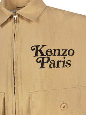 'KENZO BY VERDY' 短版夾克 - 男款SS24 駝色/黑色外套