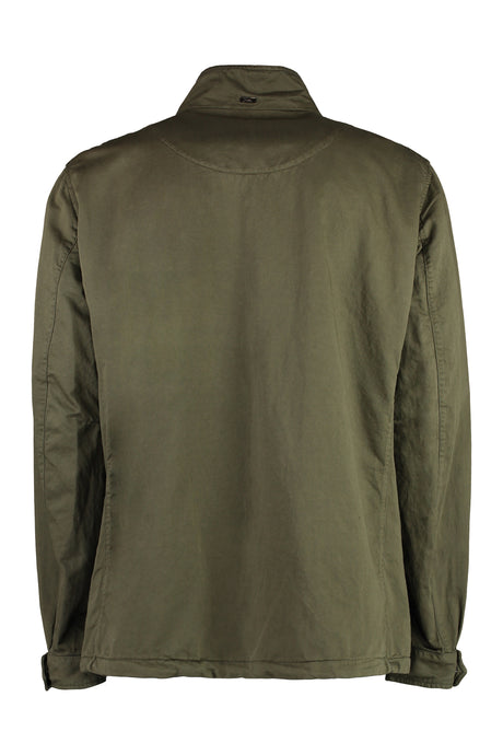 HERNO Men's Green Cotton-Linen Blend Jacket for SS24