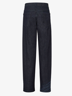 FENDI Navy Denim Jeans for Men - Spring/Summer '24