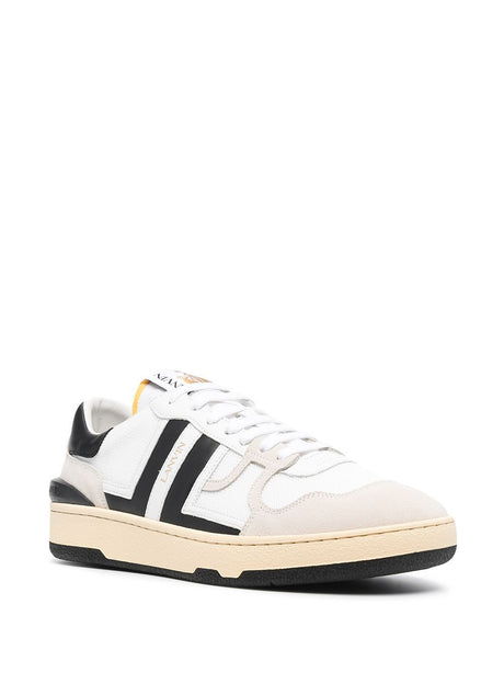 LANVIN MESH AND LEATHER CLAY Sneaker WITH