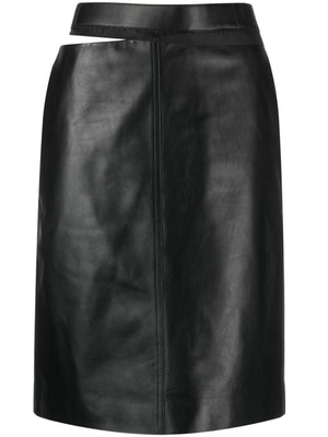 時尚黑色皮裙 - FW23系列