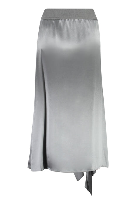 FENDI Grey Asymmetric 3D Style Skirt for Women