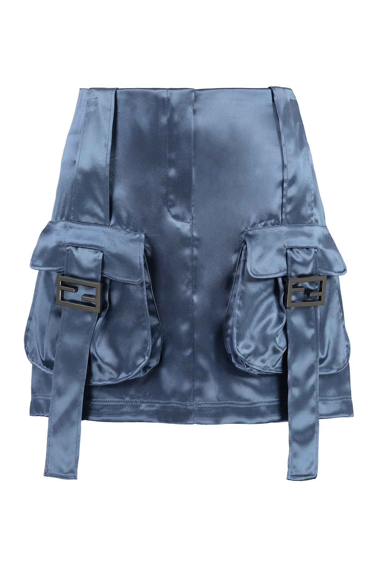 FENDI Powder Blue Satin Skirt for Women