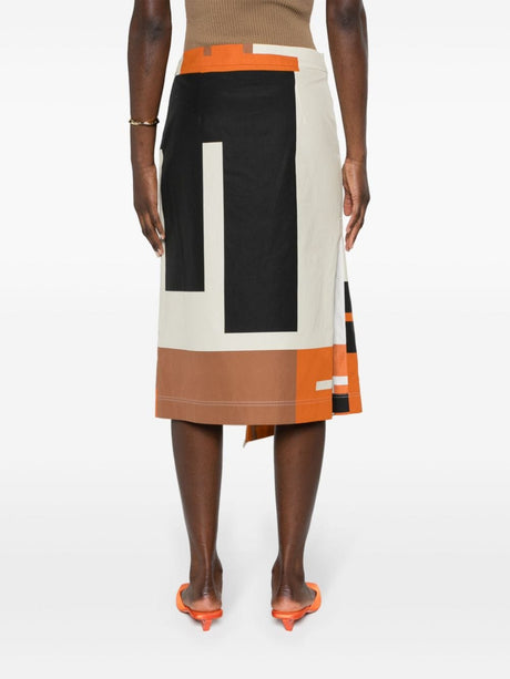 FENDI 24SS Women's Orange Mini Skirt for Every Occasion