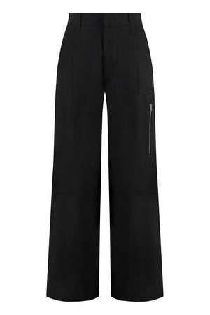 AMI PARIS Versatile Black Multi-Pocket Trousers for Women
