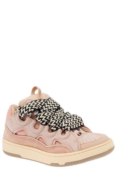 LANVIN Curb Chunky Multi-Texture Sneakers