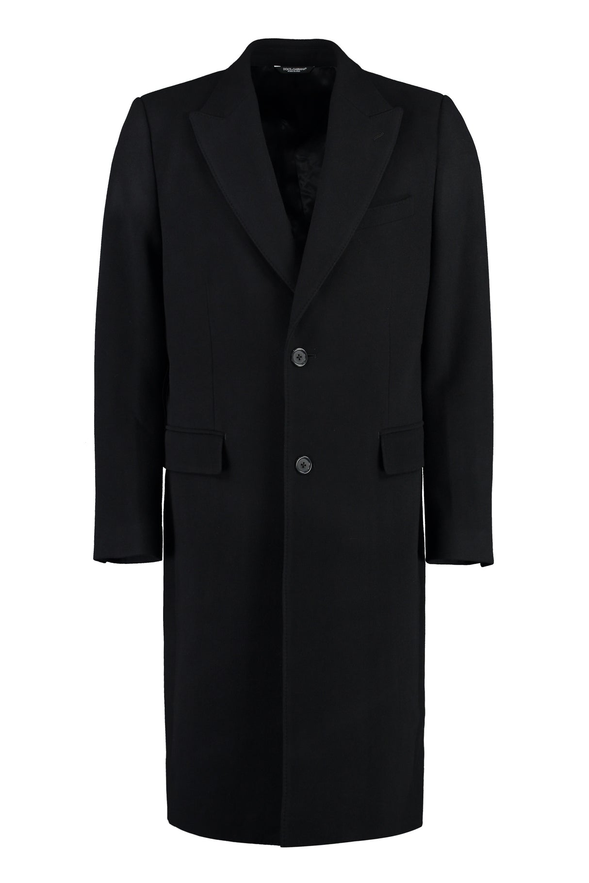 DOLCE & GABBANA Men's Essential Single-Breasted Wool Jacket in Black