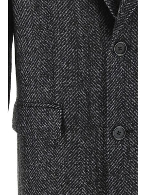 Áo khoác lông cừu màu nâu sang trọng cho nam giới - Bộ sưu tập FW23