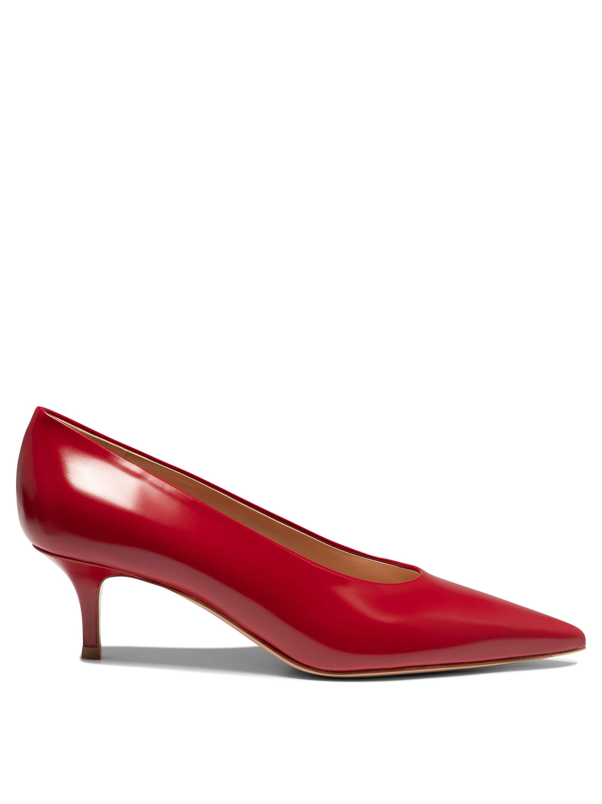 經典紅色女士真皮高跟鞋 - FW24系列