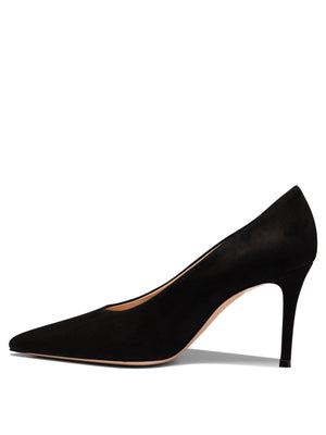 GIANVITO ROSSI Sleek and Chic Black Suede Pumps for Women