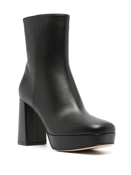 GIANVITO ROSSI Elegant Black Calf-Length Boots