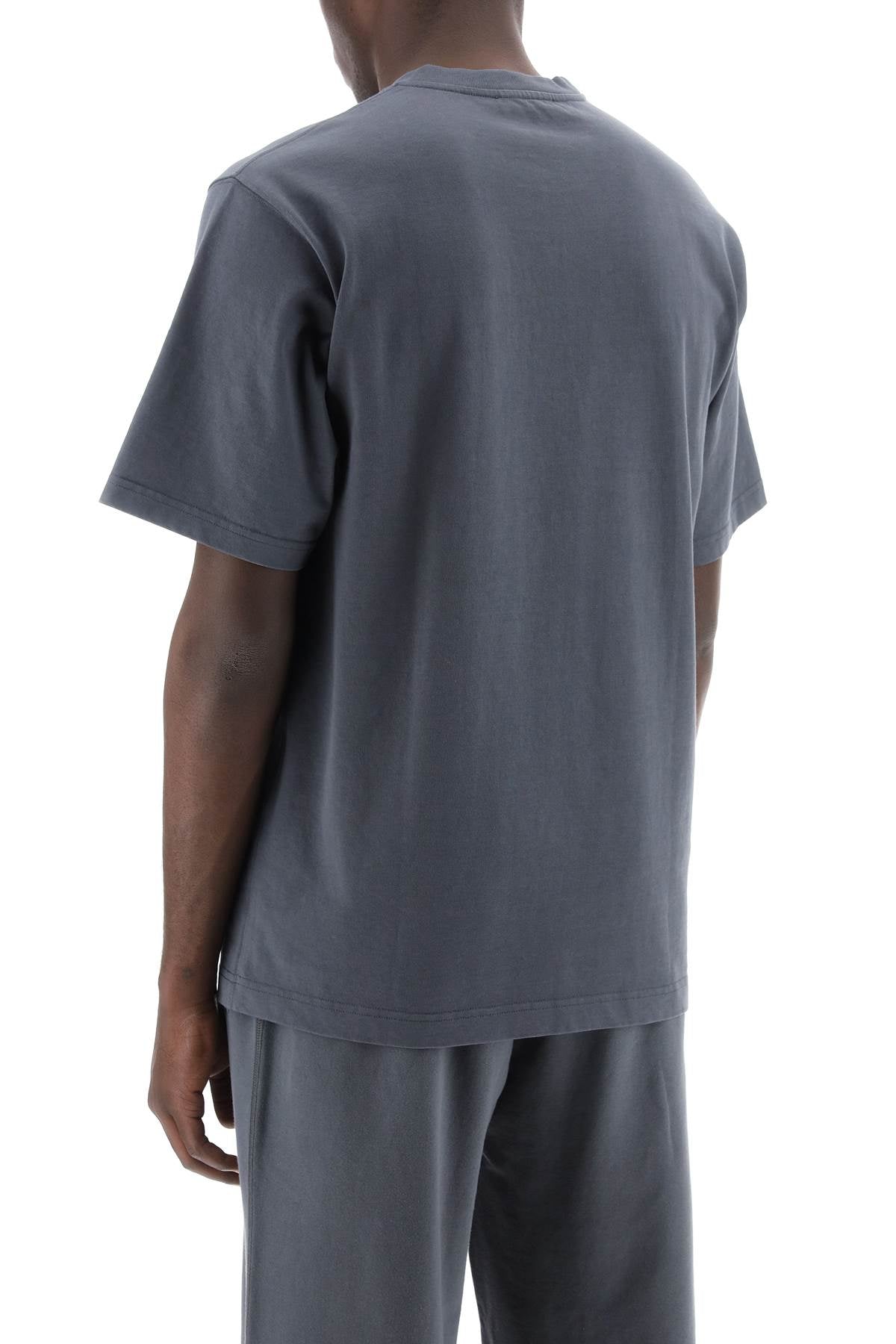 男士灰色短袖純棉T恤 - SS24系列