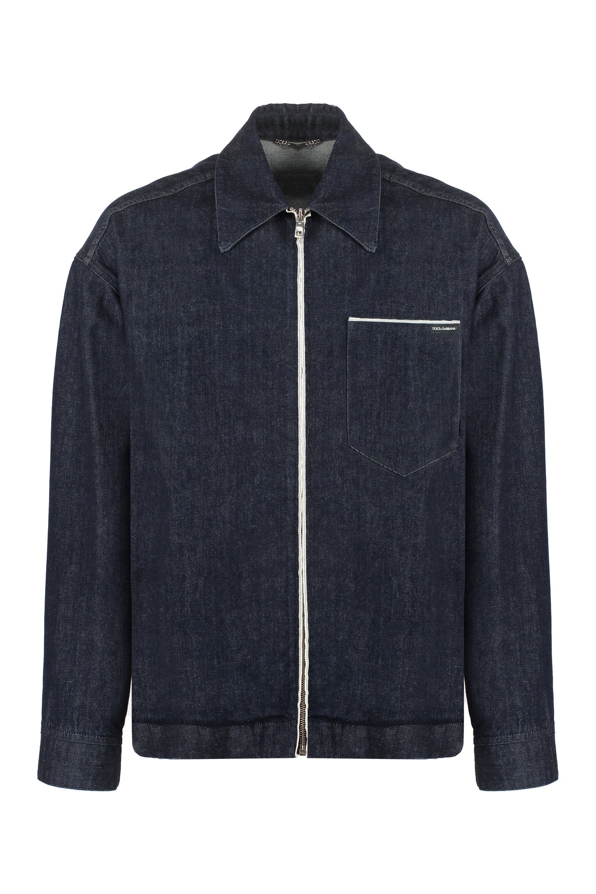 DOLCE & GABBANA Blue Denim Jacket for Men - SS24 Collection