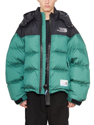 MAISON MIHARA YASUHIRO	 Green Oversize Puffer Jacket for Men - FW24 Collection