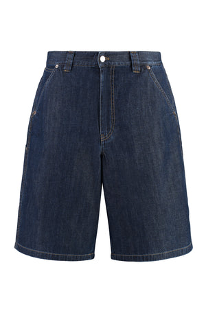 PRADA Men's Blue Denim Shorts for SS24