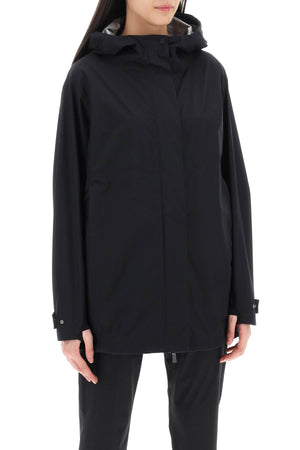 輕盈黑色帶帽夾克 - 義大利設計師SS24 Laminar 系列