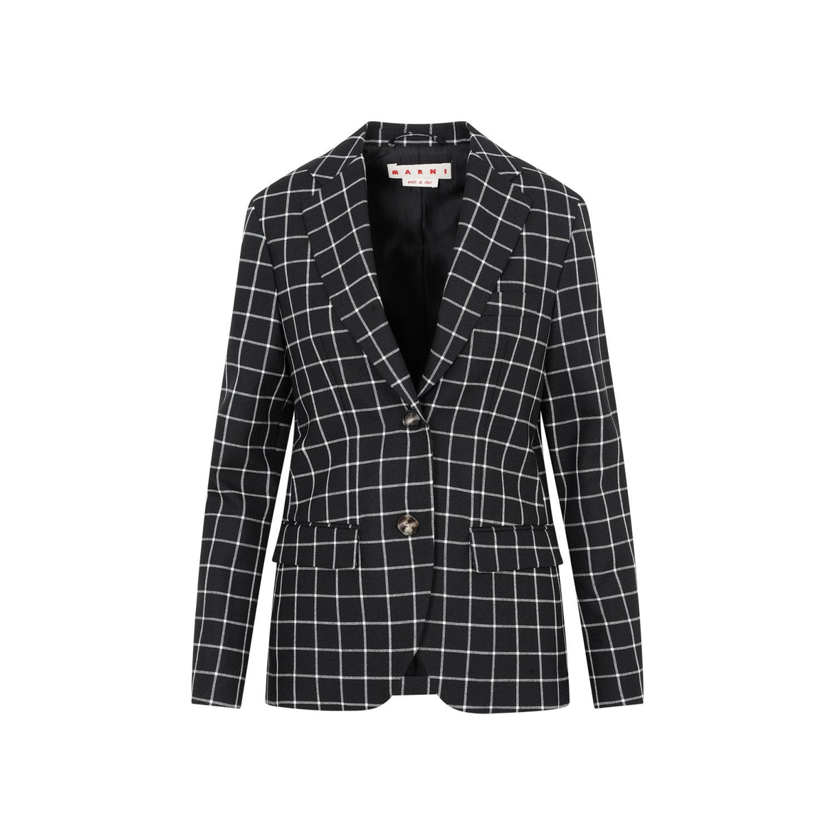 MARNI Black Wool Jacket for Women - FW23 Collection